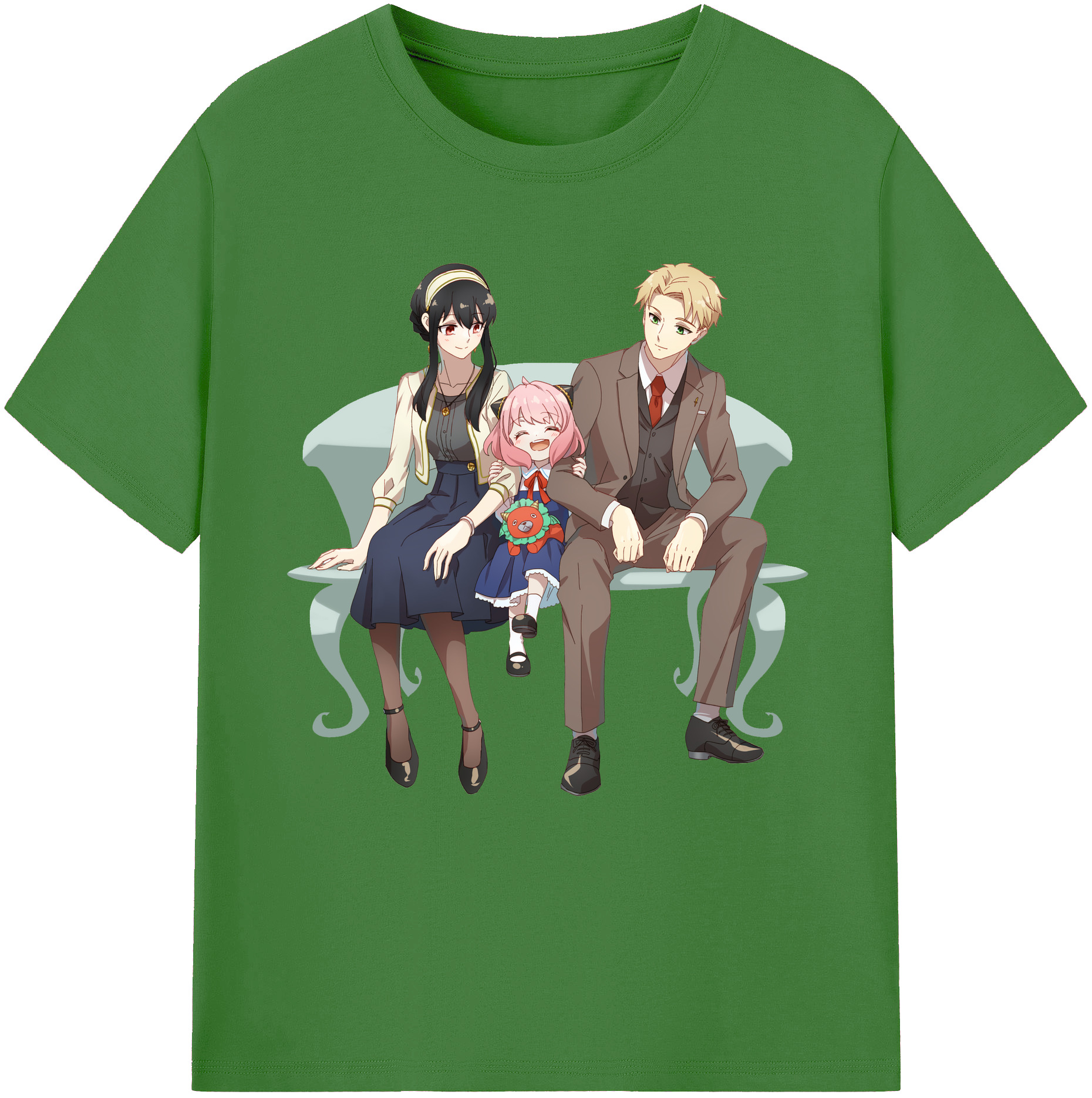 （画像用） SPY×FAMILY间谍家家酒 レディースカジュアルプリントTシャツ（綿100％）